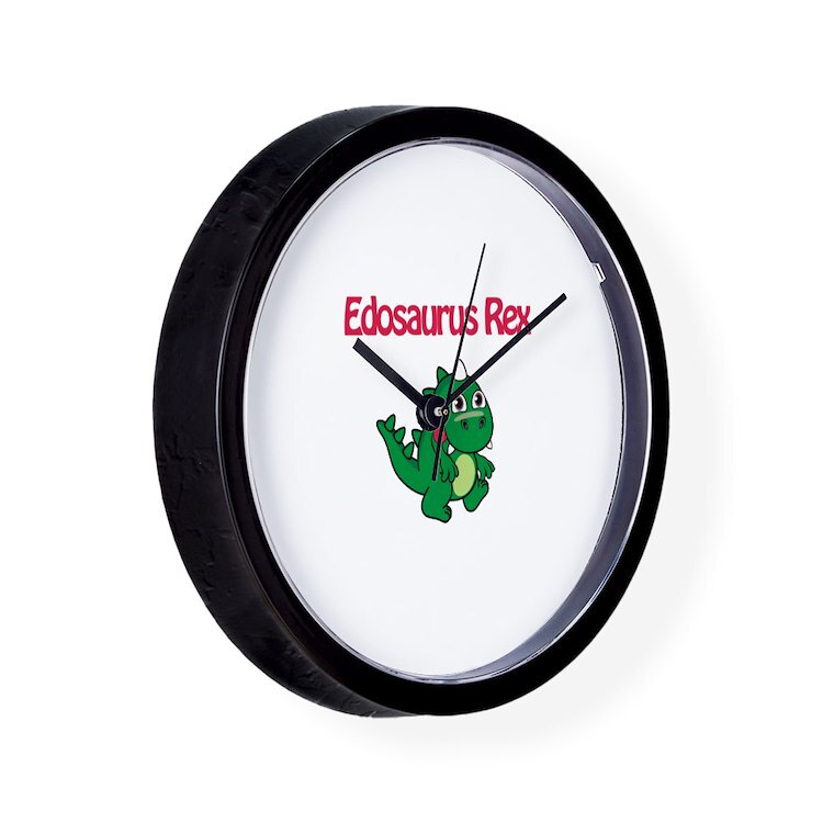 CafePress Edosaurus Rex Unique Decorative 10" Wall Clock (160664933)