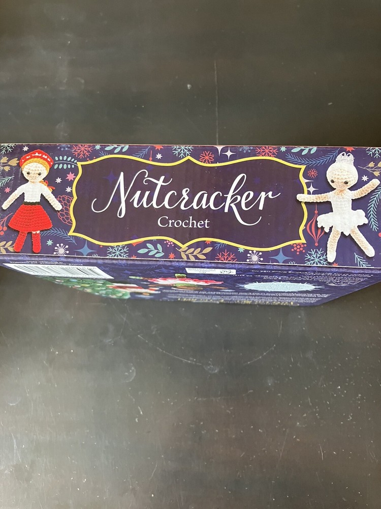 Nutcracker Crochet Kit - Clara & Nutcracker - Christmas Ballet + 76 Pg Manual!
