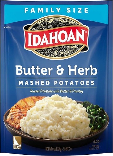 Idahoan Family Sized Mashed Potatoes Butter & Herb