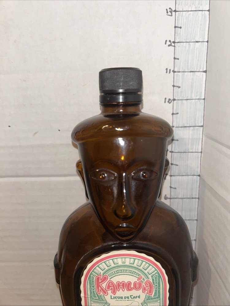 KAHLUA BOTTLE AZTEC HERITAGE EDITION DISCONTINUED MADE IN MEXICO -Empty