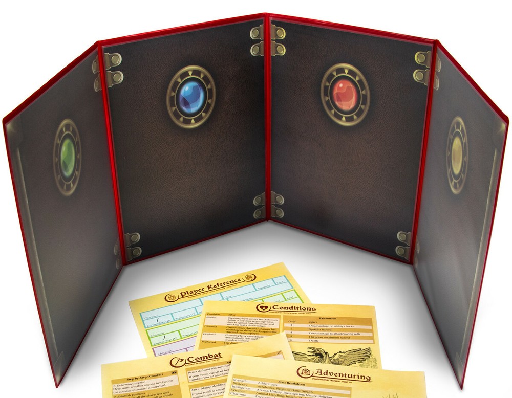 The Master's Tome Customizable DM Screen, Red