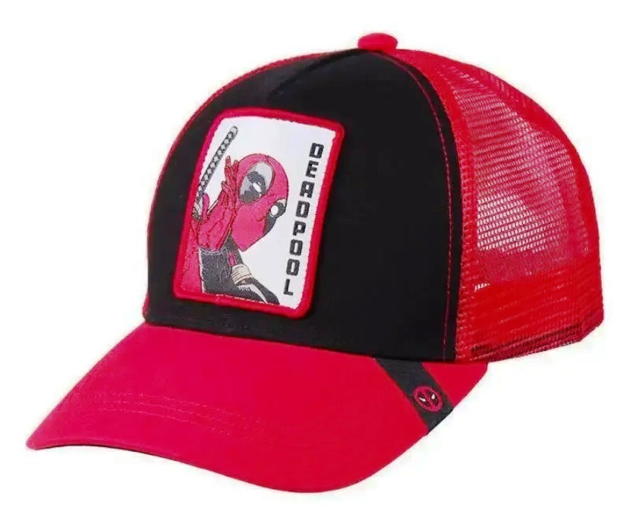 Deadpool Character Patch Name Adult Size Mesh Baseball Cap Hat
