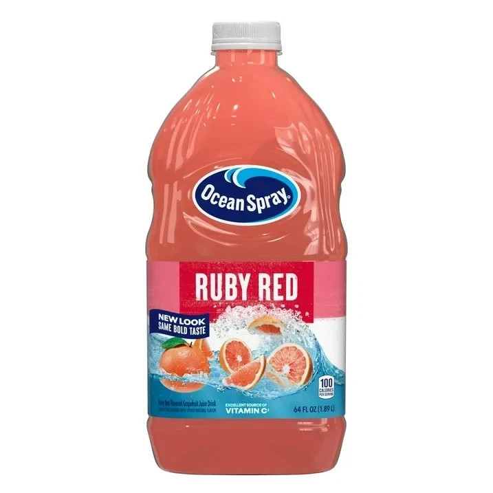 Ocean Spray Ruby Red Grapefruit Juice Drink, 64 fl oz Bottle (2 pack)...