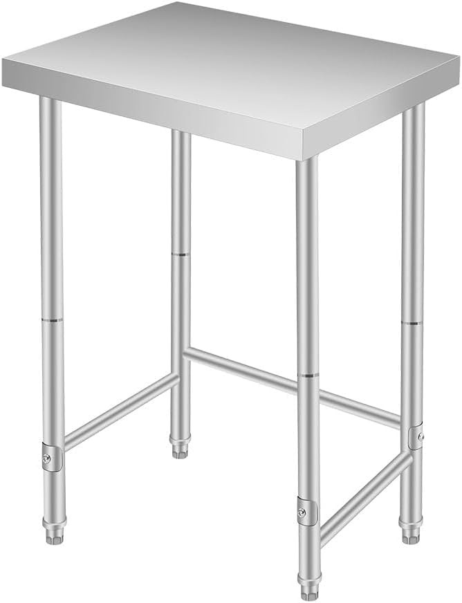 Stainless Steel Prep Table, Rust Resistant NSF Commercial Utility Worktable