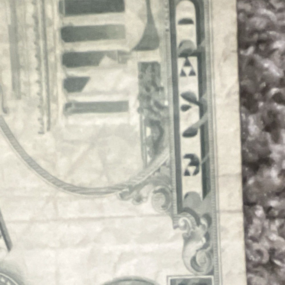 $5 Error Note Misaligned Printing A20831772A US Paper Money