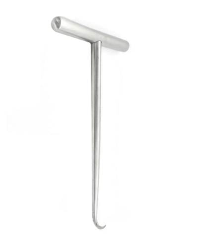 ASKIN Mfg. Bone Hook with T handle, 14mm Deep, 7"