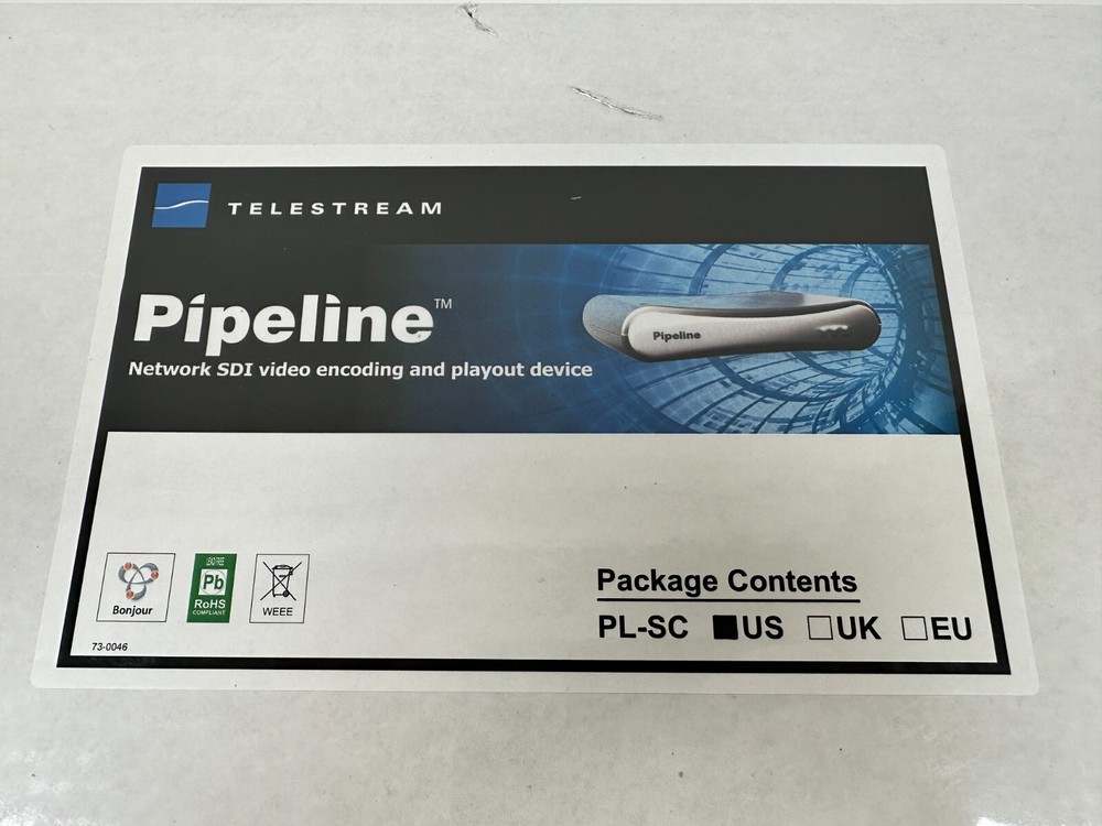 (NEW) TELESTREAM PIPELINE Network SDI Video Encoding Playout Device PL-SC