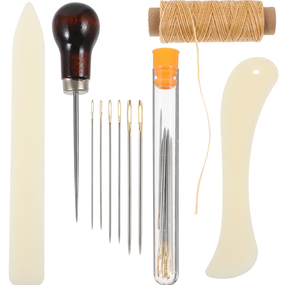 1 Set Leather Craft Tool Kit Leather Bookbinding Needles Leather Sewing Kit