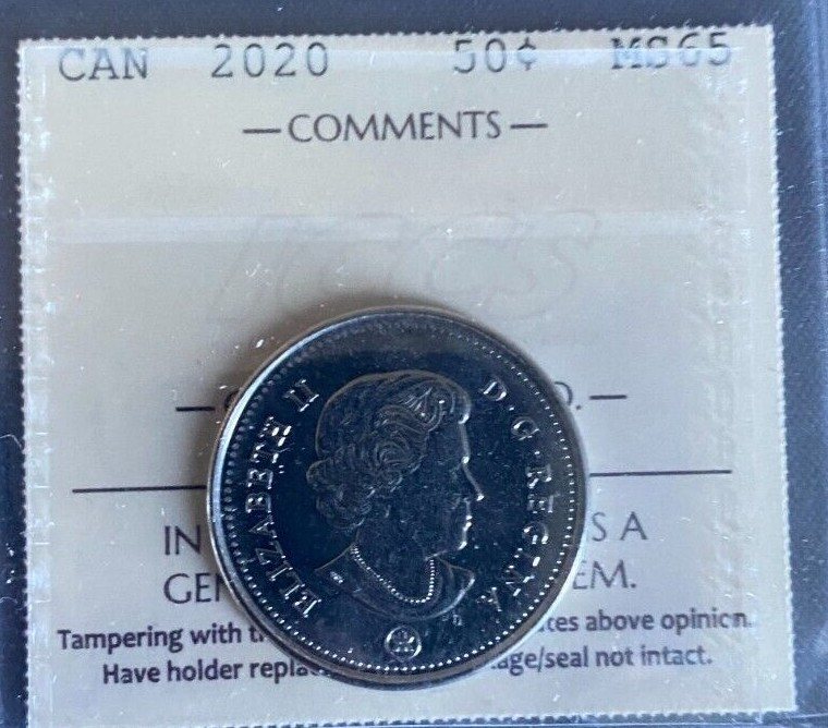 Canada - 50 cents - 2020 - ICCS Certified - MS-65