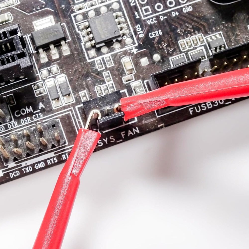 5PCS Dual IC Hook Clips - Flexible Silicon Leads for Electronic Testing