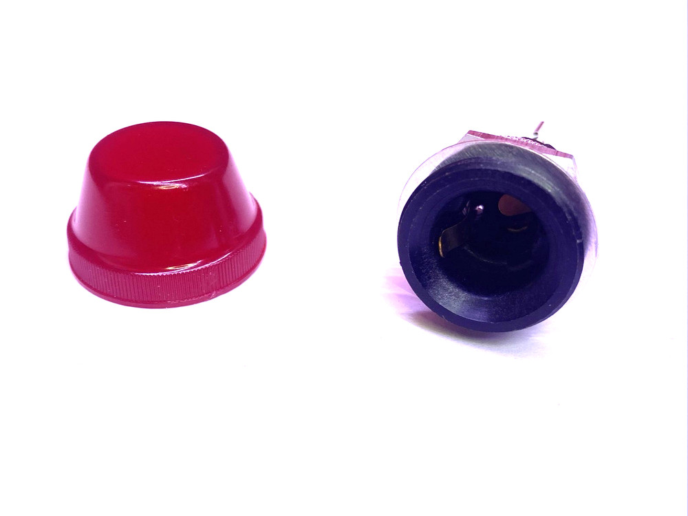 Red Circular Panel Mount Indicator Light Holder Round Light ( No Light bulb )