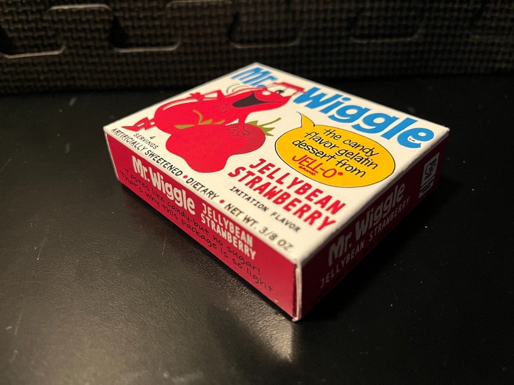 Mr Wiggle jello (Jellybean Strawberry) - Empty custom design display box