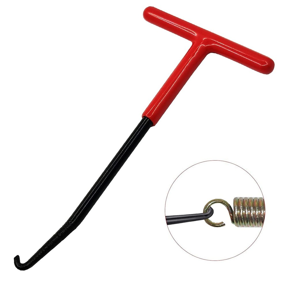 Motorcycle Exhaust Spring Hook, T Shaped Handle Pipe 1 Pcs -Red