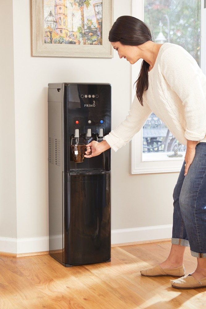 Primo 601088 Bottom Loading Hot/Cold Water Dispenser, Black