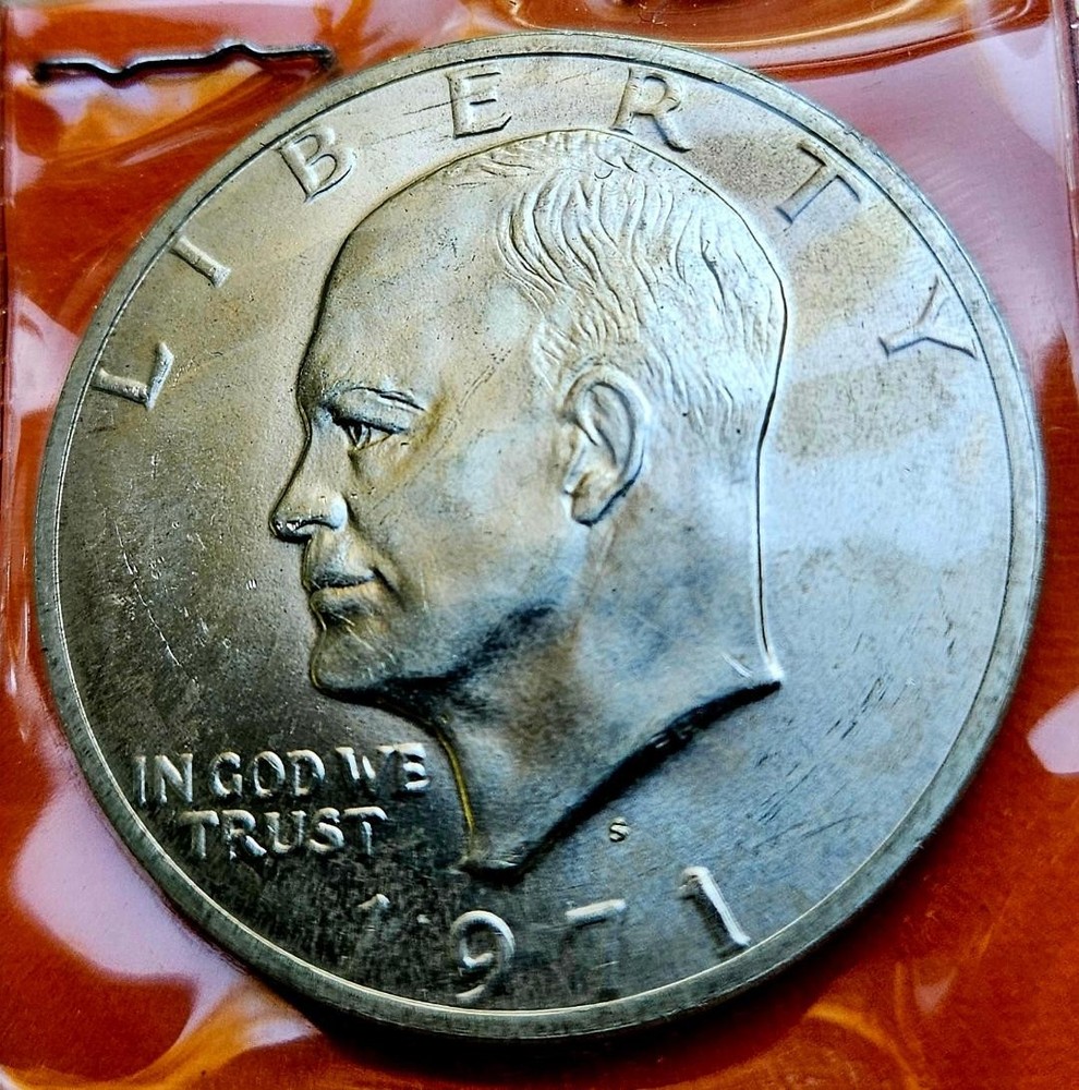 1971-S IKE $1, 40% Silver, BU