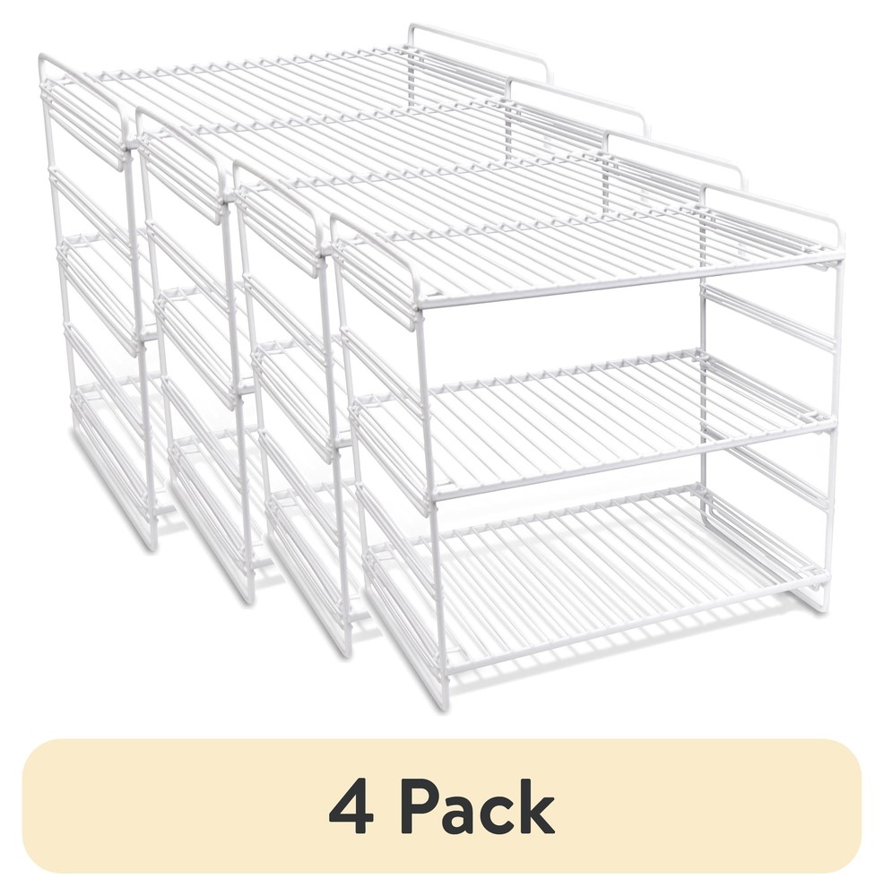 3-Tier Adjustable Storage Shelf, White