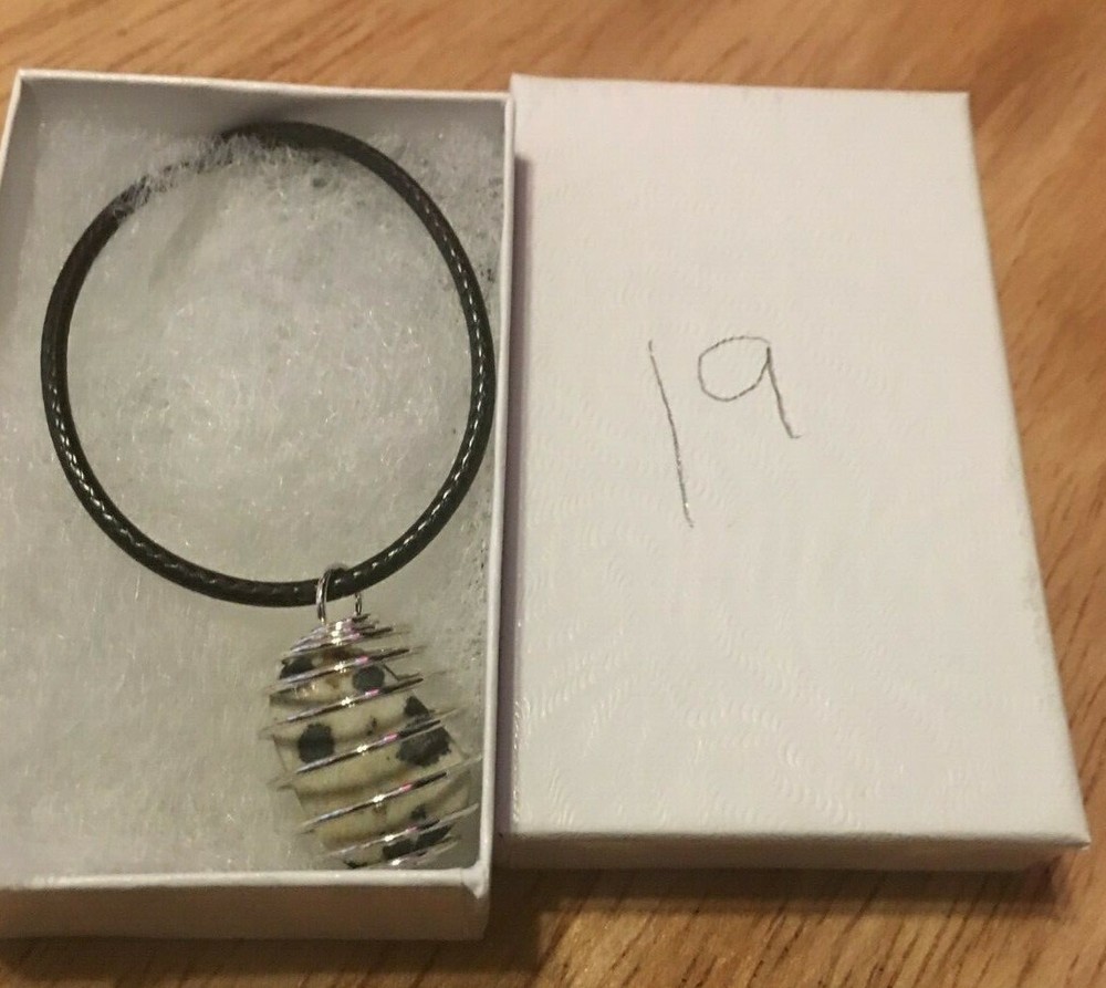 CHAKRA Dalmation Jasper Stone Necklace