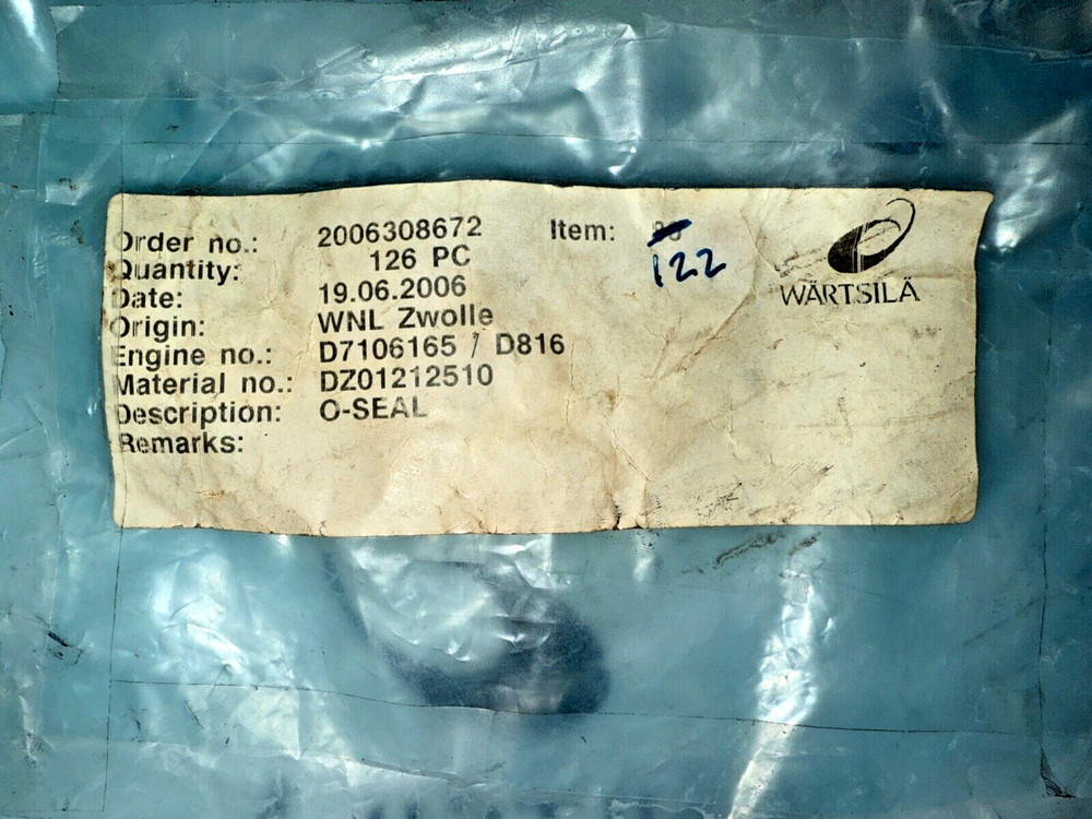 Deutz 01212510, O-Seal
