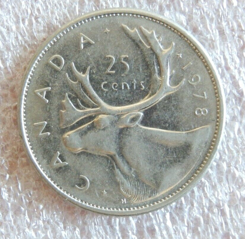 1978 Canada 25c Coin km# 62b