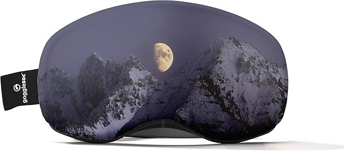 GOGGLESOC Pro Microfiber Protective Goggle Cover Rising Moon