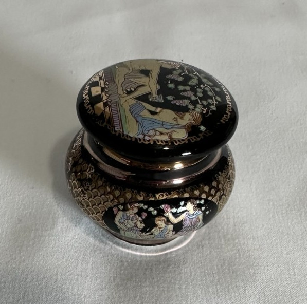Anais Perfume Empty Mini Porcelain Lidded Jar