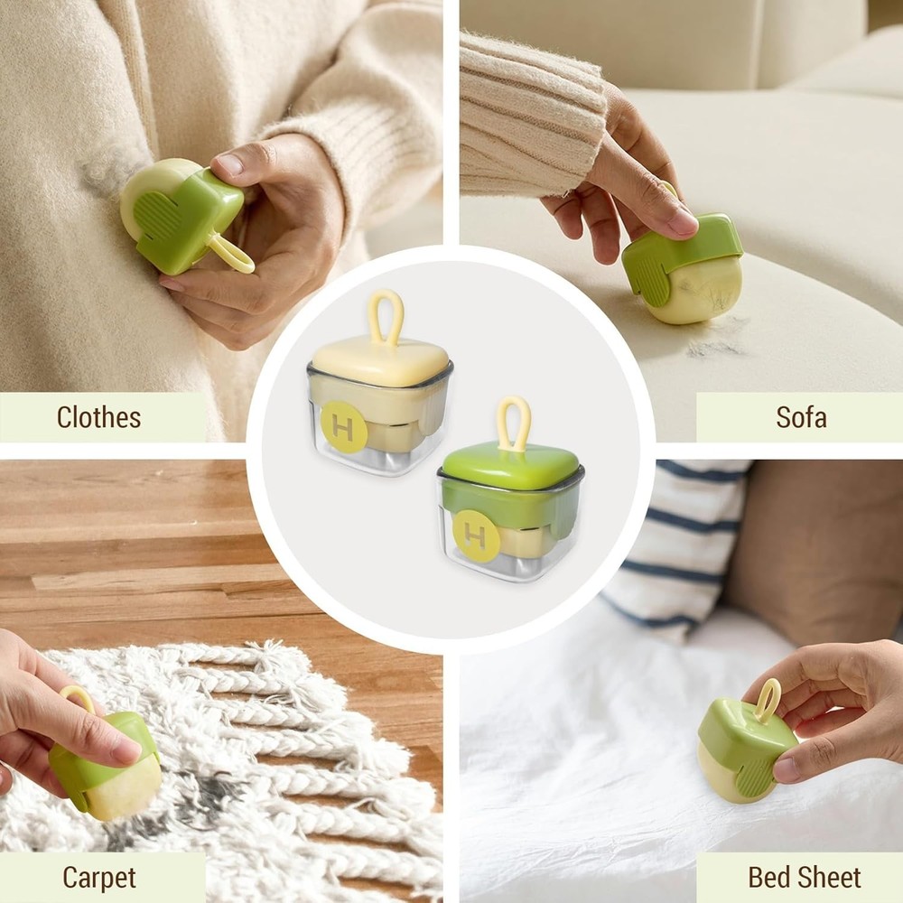 Mini Portable Lint Roller, Reusable Lint Rollers, Washable Sticky Roller for ...