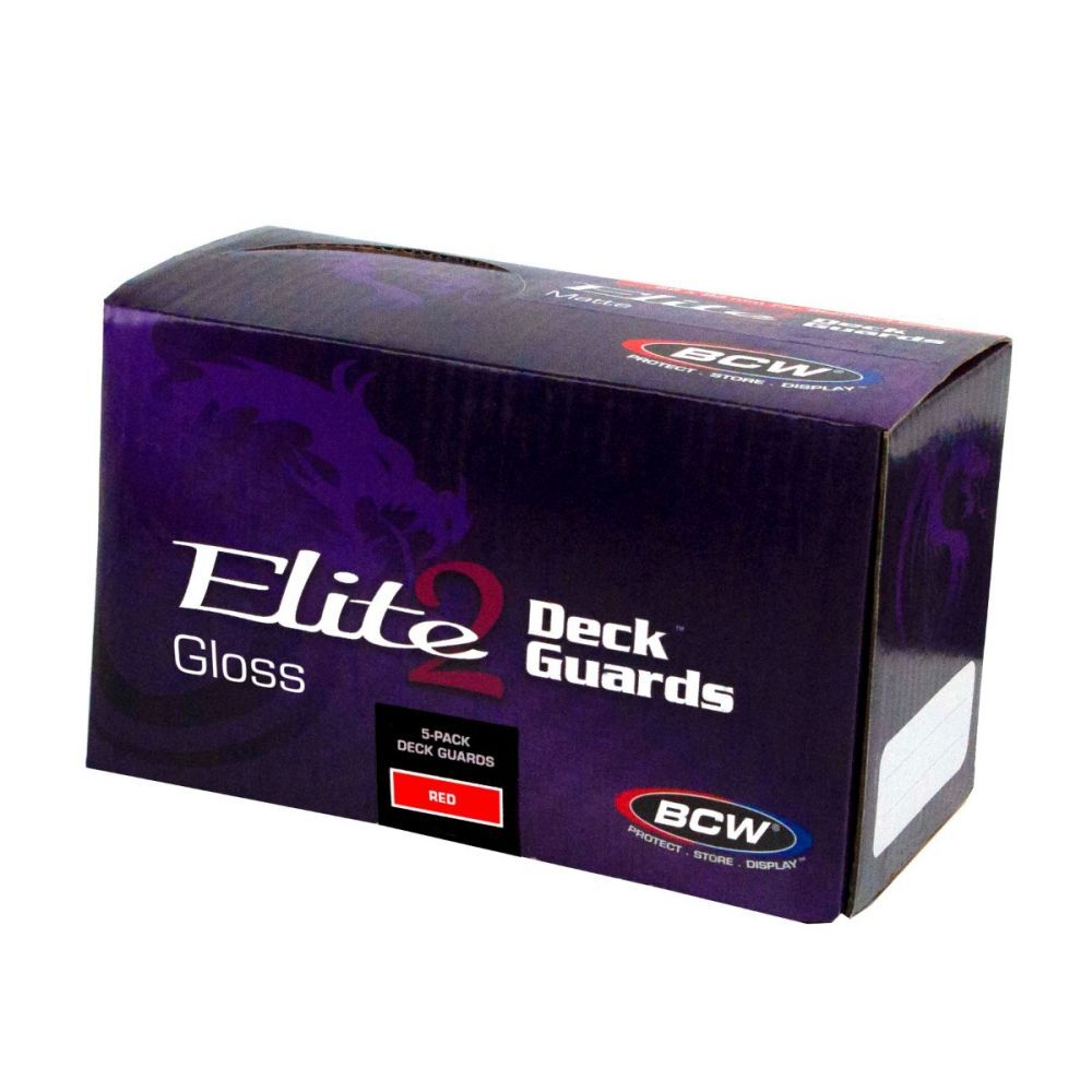 100 BCW Deck Guard - Elite2 - Red
