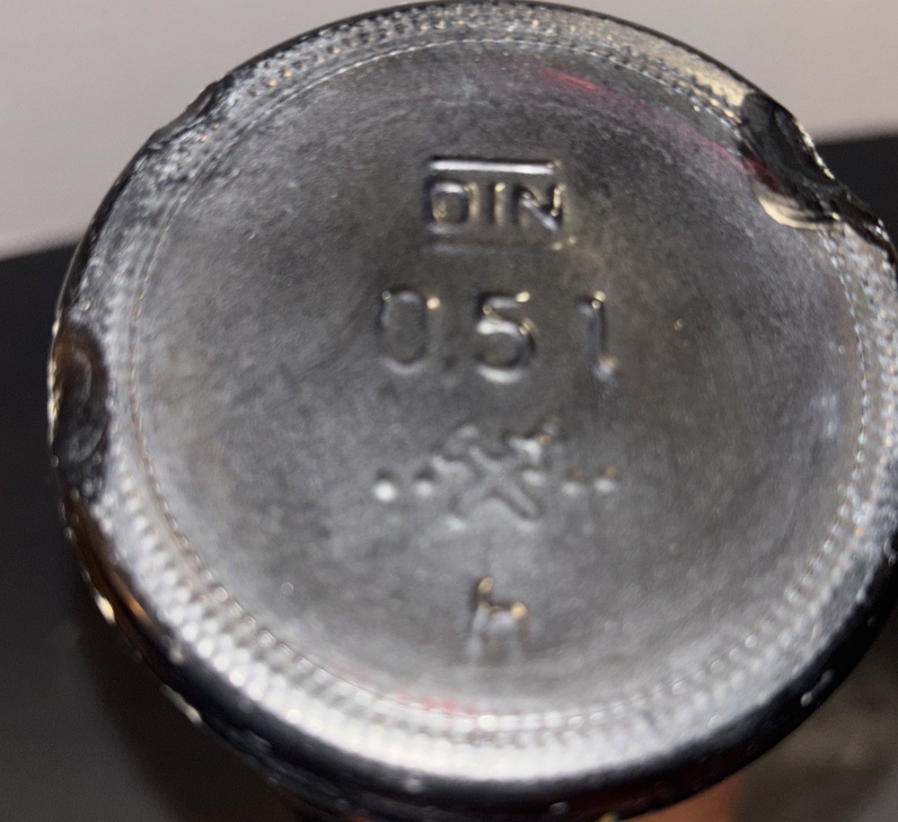 Vintage Wire Snap Amber Beer Bottle