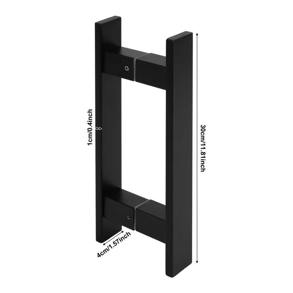 H-shaped Stainless Steel Sliding Door Handle, Double Sided Push Pull Door Handle