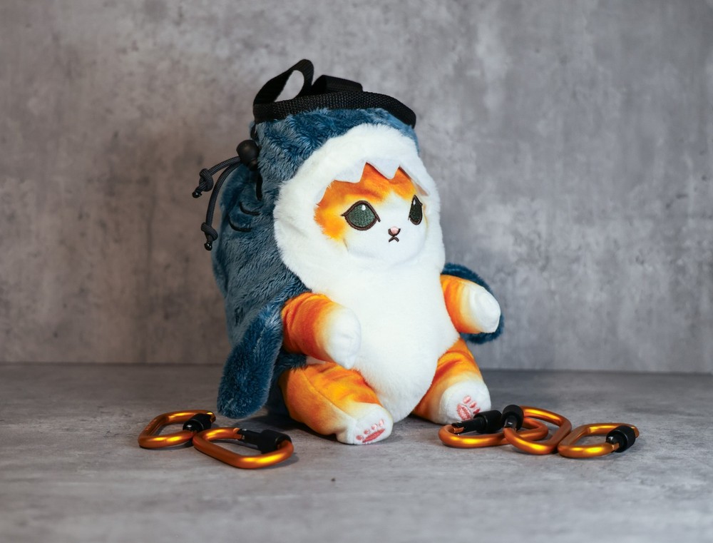 Plush chalk bag "Shark Kitty"