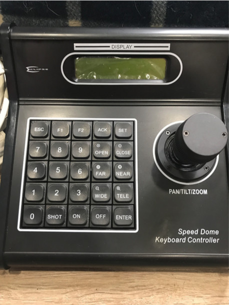 Eclipse CCTV Speed Dome Pan/Tilt/Zoom Keyboard Controller w/Manuals