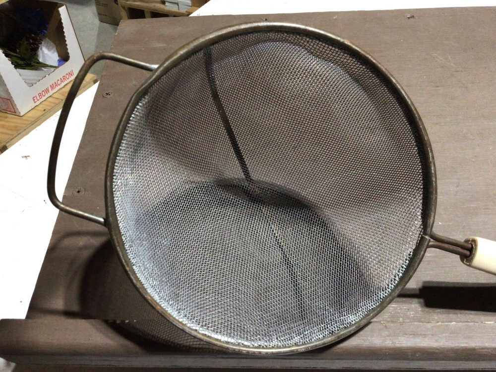 Vintage 6" Hand Mesh Sifter Strainer Colander