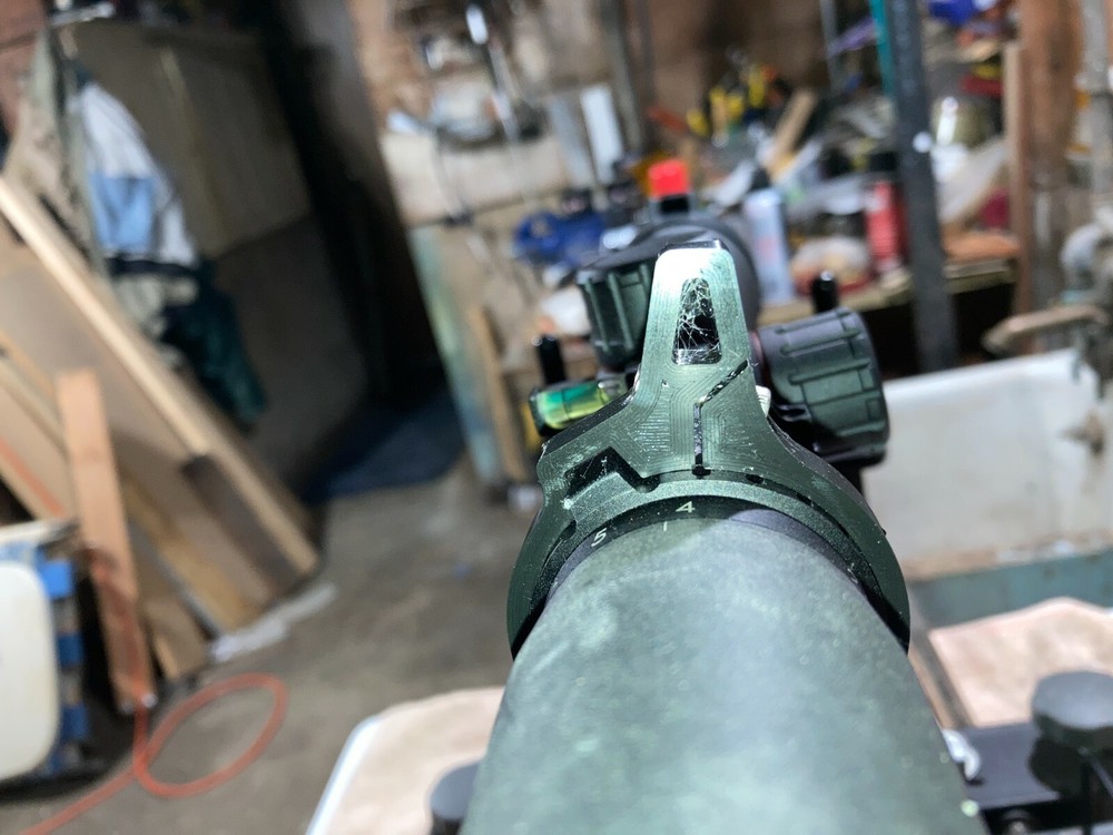 Bushnell Nitro 2.5-10x44 scope throw lever
