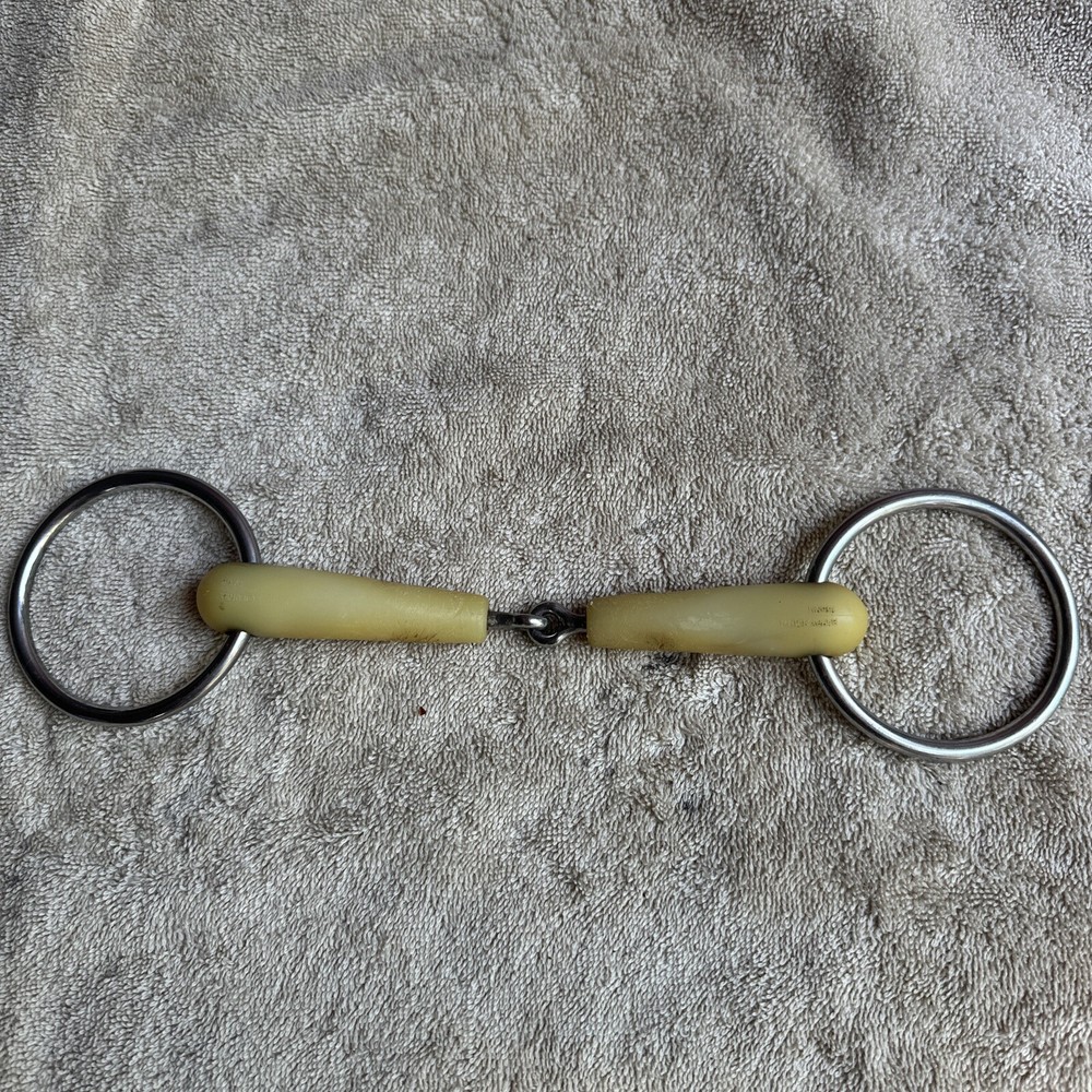 Happy Mouth Jointed Loose Ring Snaffle Bit 6”