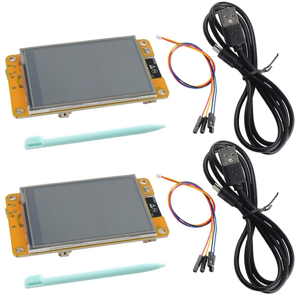 2PCS ESP32-2432S028R 2.8" TFT LCD Display Module, WiFi+BT Dual-Core ESP32 Dev...
