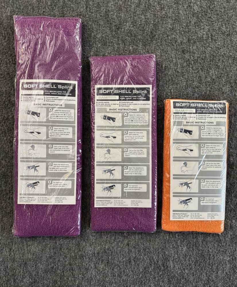 SAM Medical Products Soft Shell Splints Lot