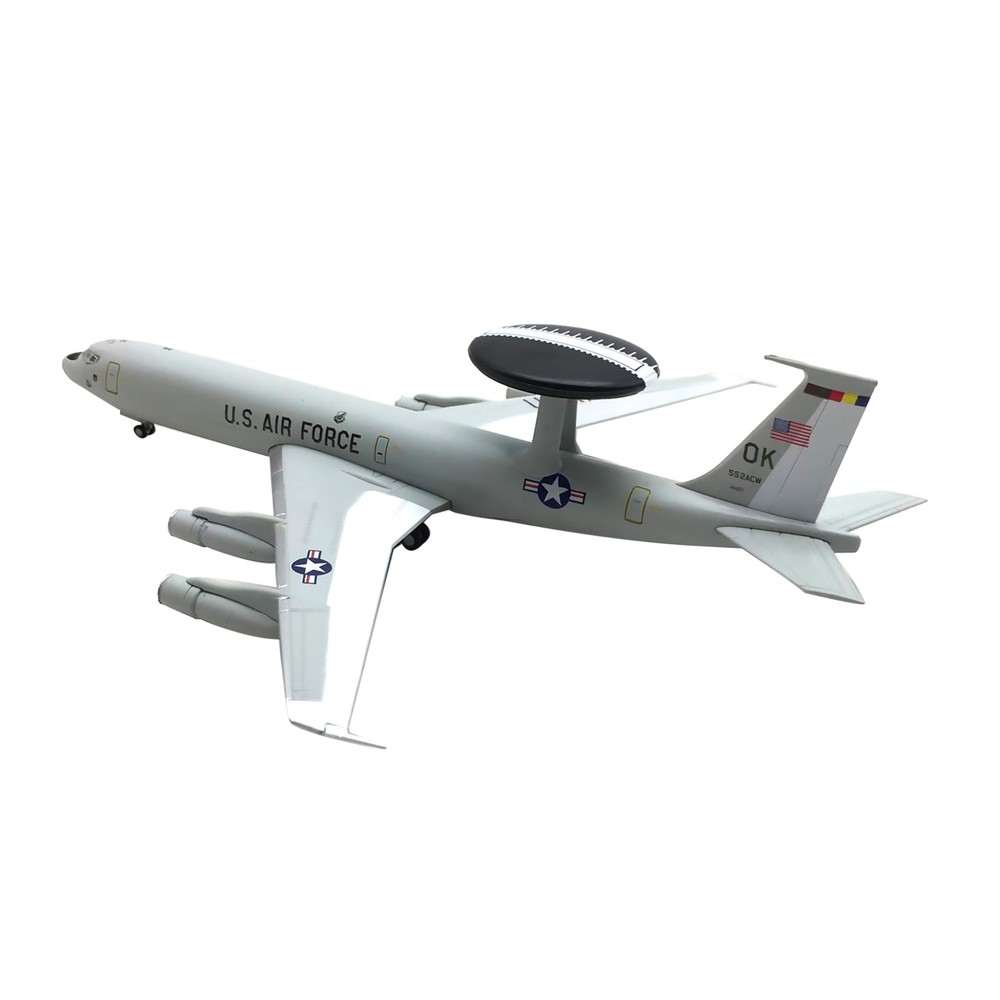 1/200 Scale US E-3 E3 Sentry AWACS High Simulation Plane Model Alloy+ABS Plastic
