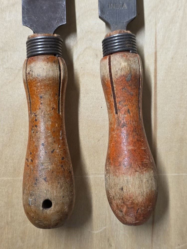 Vintage Flat & Half-Round File Set