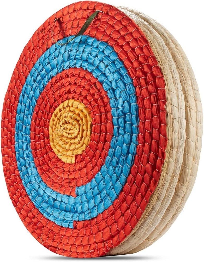 Versatile 20in Handmade Straw Archery Target – Ideal for Recurve & Compound Bows