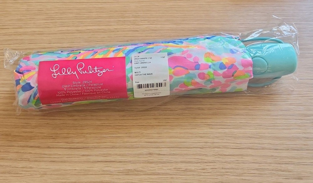 Lilly Pulitzer GWP Umbrella in "Catch the Wave" NWT