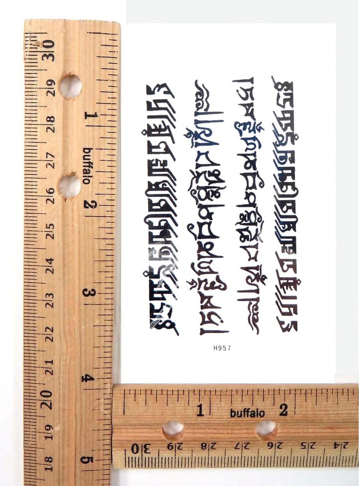 Stocking Stuffers words writing Hindi temporary tattoo