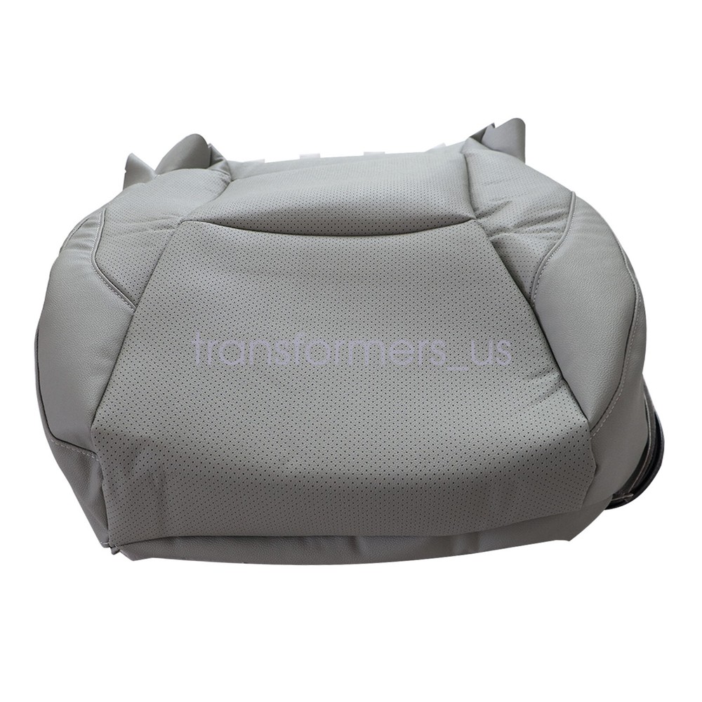 For 2007-2012 Lexus ES350 Passenger Bottom Perforated Leather Seat Cover Gray