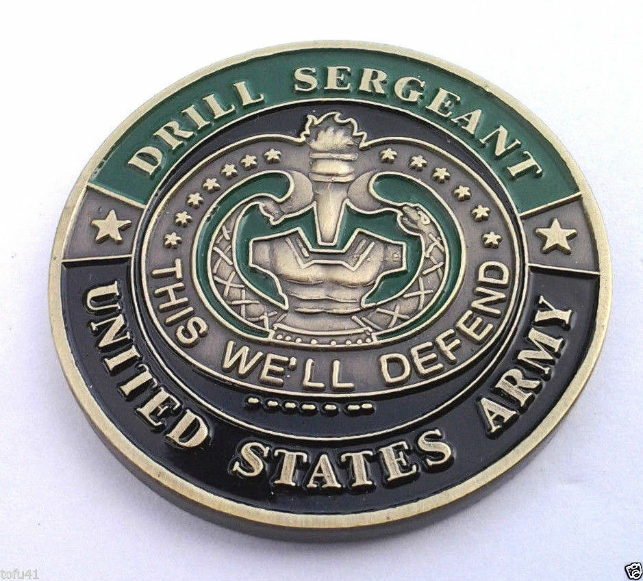 DRILL SERGEANT US ARMY MILITARY CHALLENGE COIN 22339 HO