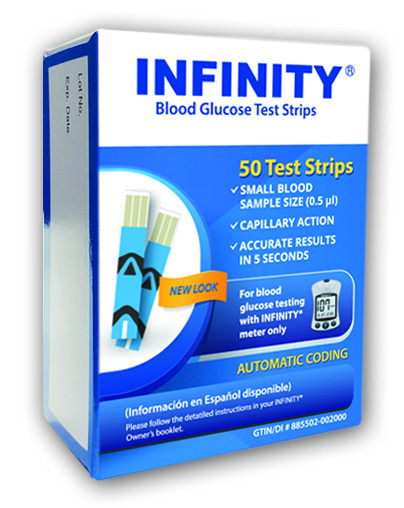 Infinity Glucose Test Strips 50 Each