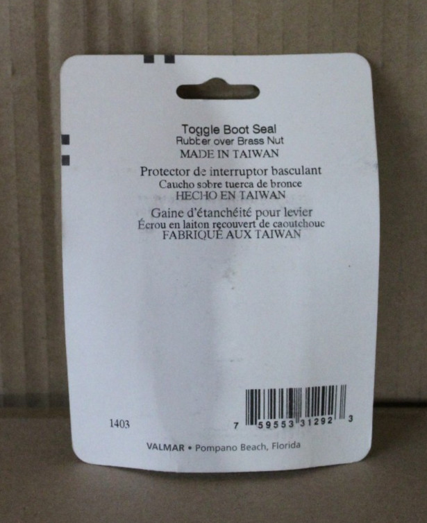 VALMAR 31292 (751-1088) TOGGLE BOOT SEAL