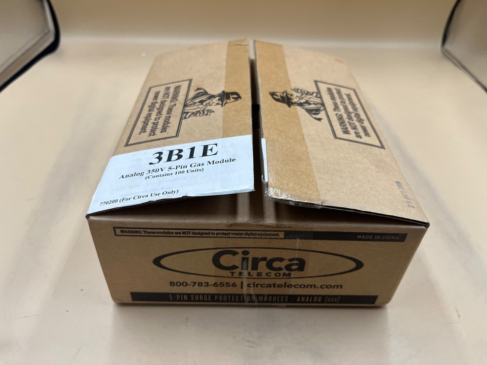Circa Telecom 3B1E 100 Unit Analog 350V 5-Pin Gas Modules