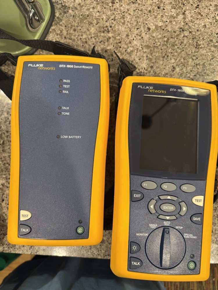 Fluke Networks DTX-1800 CableAnalyzer SmartRemote Cat 5e FTP Twisted Pair Tester