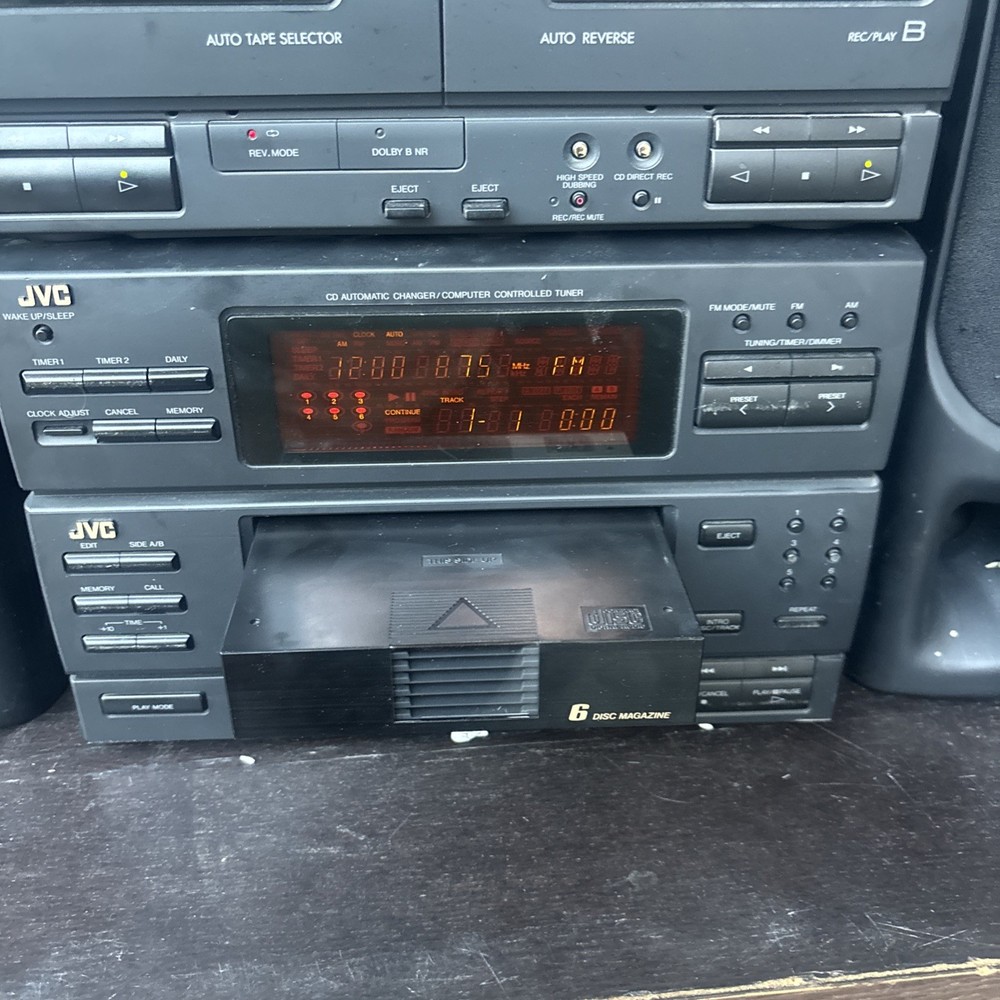 JVC MX-55M Component System CD Changer Cassette Tuner Remote CD NOT WORKING