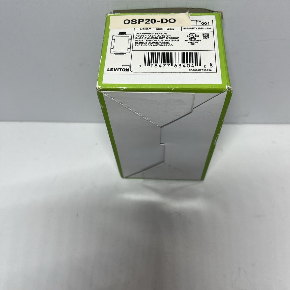 Leviton Occupancy Sensor OPP20-D2 Power Pack NEW