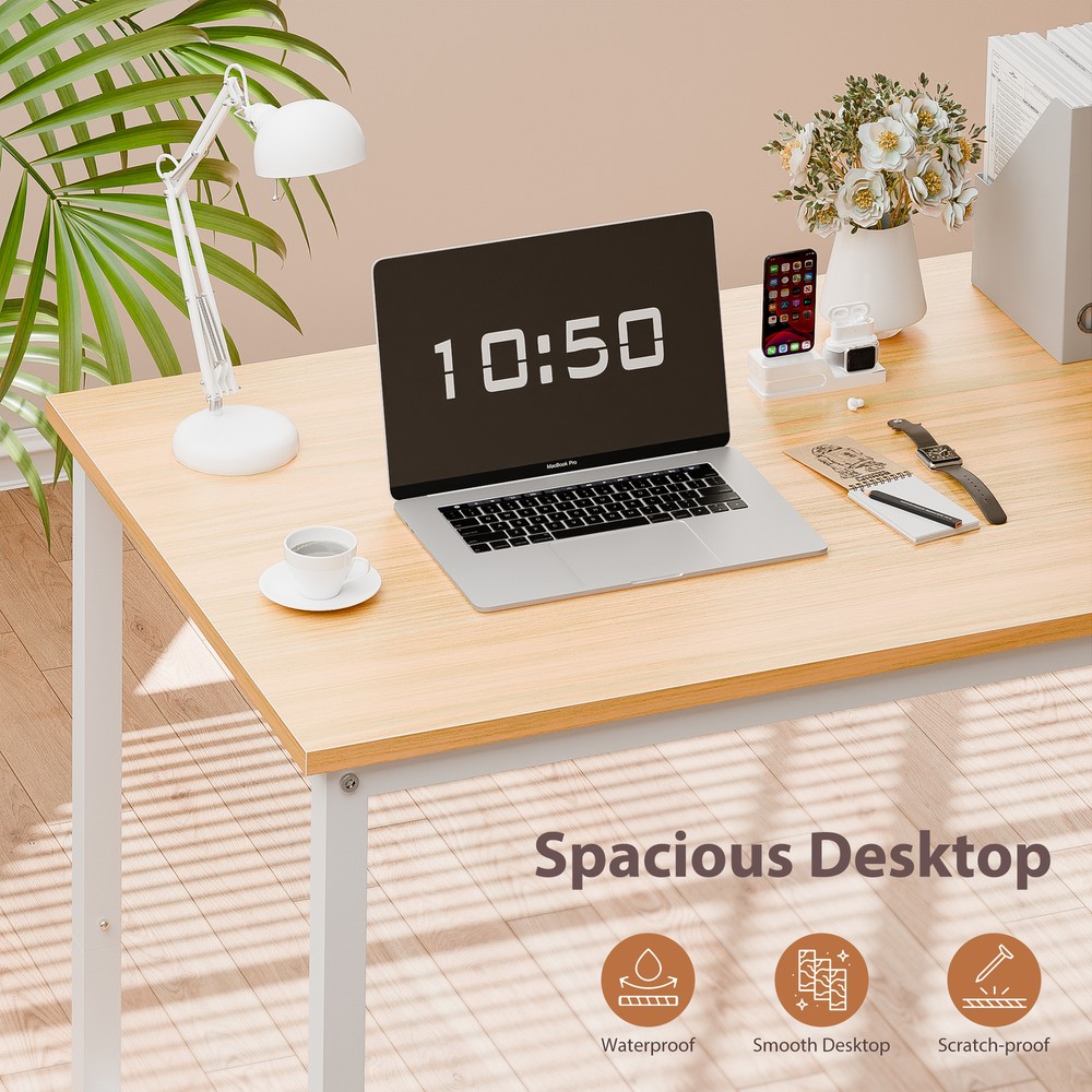 Home Office Desk 47'' Laptop PC Computer Table Writing Table Rectangle Natural
